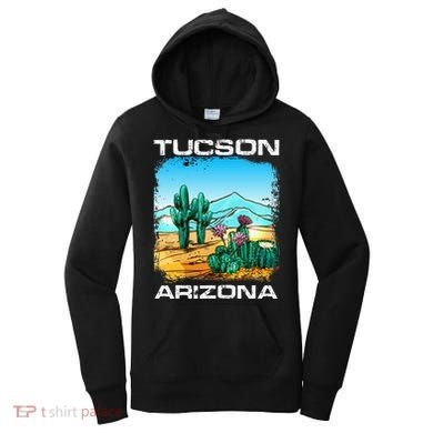 Tucson Arizona Desert Retro Cactus Women's Hoodie