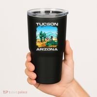 Tucson Arizona Desert Retro Cactus Tumbler thumb 2