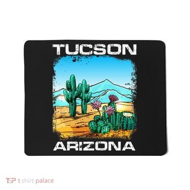 Tucson Arizona Desert Retro Cactus Mousepad