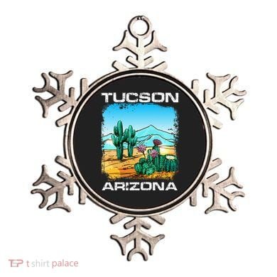 Tucson Arizona Desert Retro Cactus Ornament