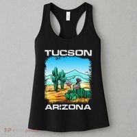Tucson Arizona Desert Retro Cactus Women's Tank Top thumb 3