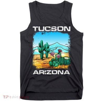 Tucson Arizona Desert Retro Cactus Tank Top