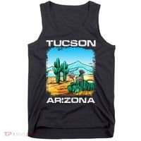 Tucson Arizona Desert Retro Cactus Tank Top thumb 0