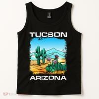 Tucson Arizona Desert Retro Cactus Tank Top thumb 2