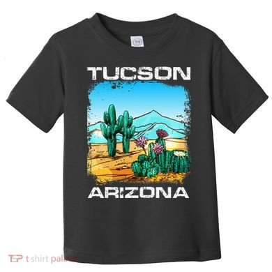 Tucson Arizona Desert Retro Cactus Toddler T-Shirt