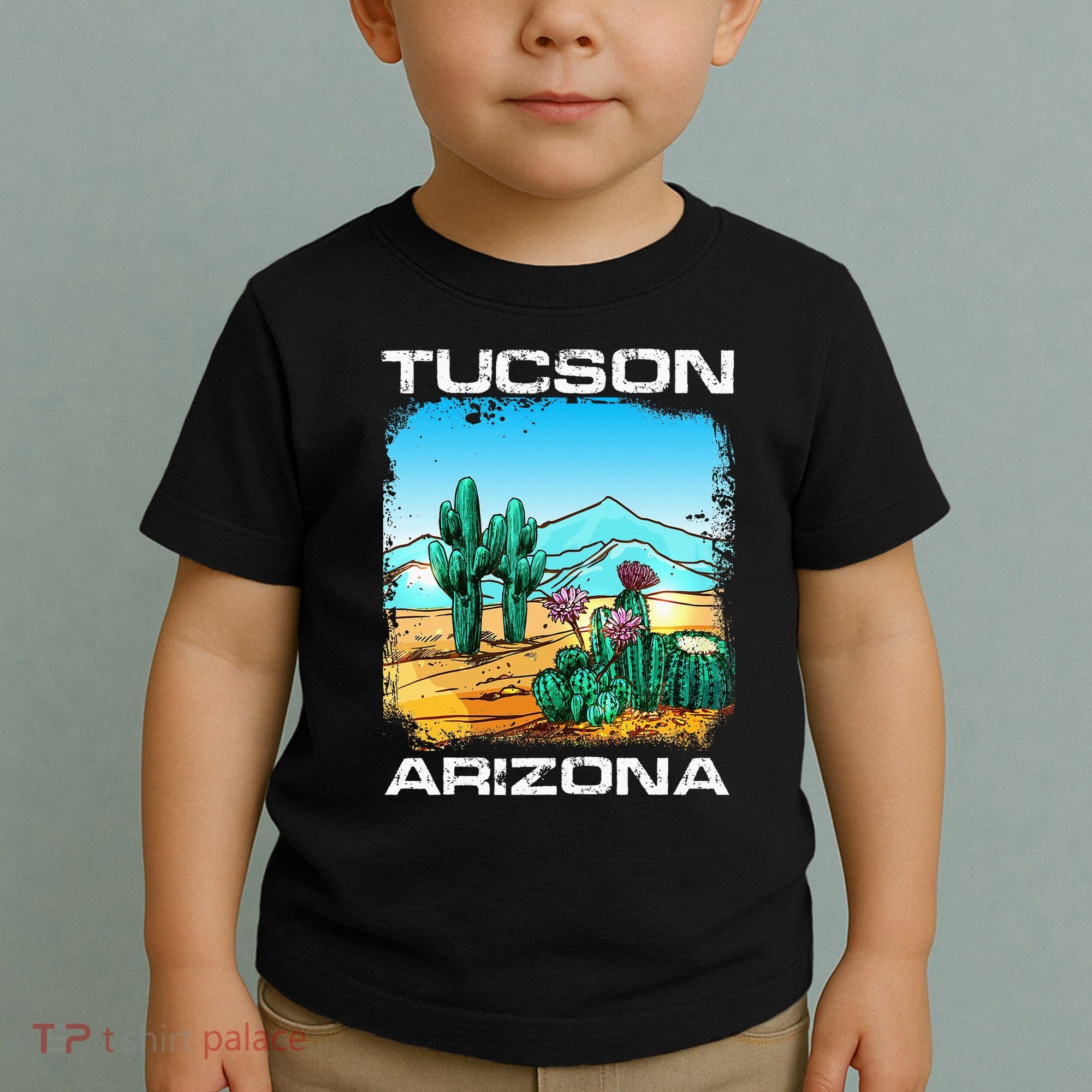 Tucson Arizona Desert Retro Cactus Toddler T-Shirt