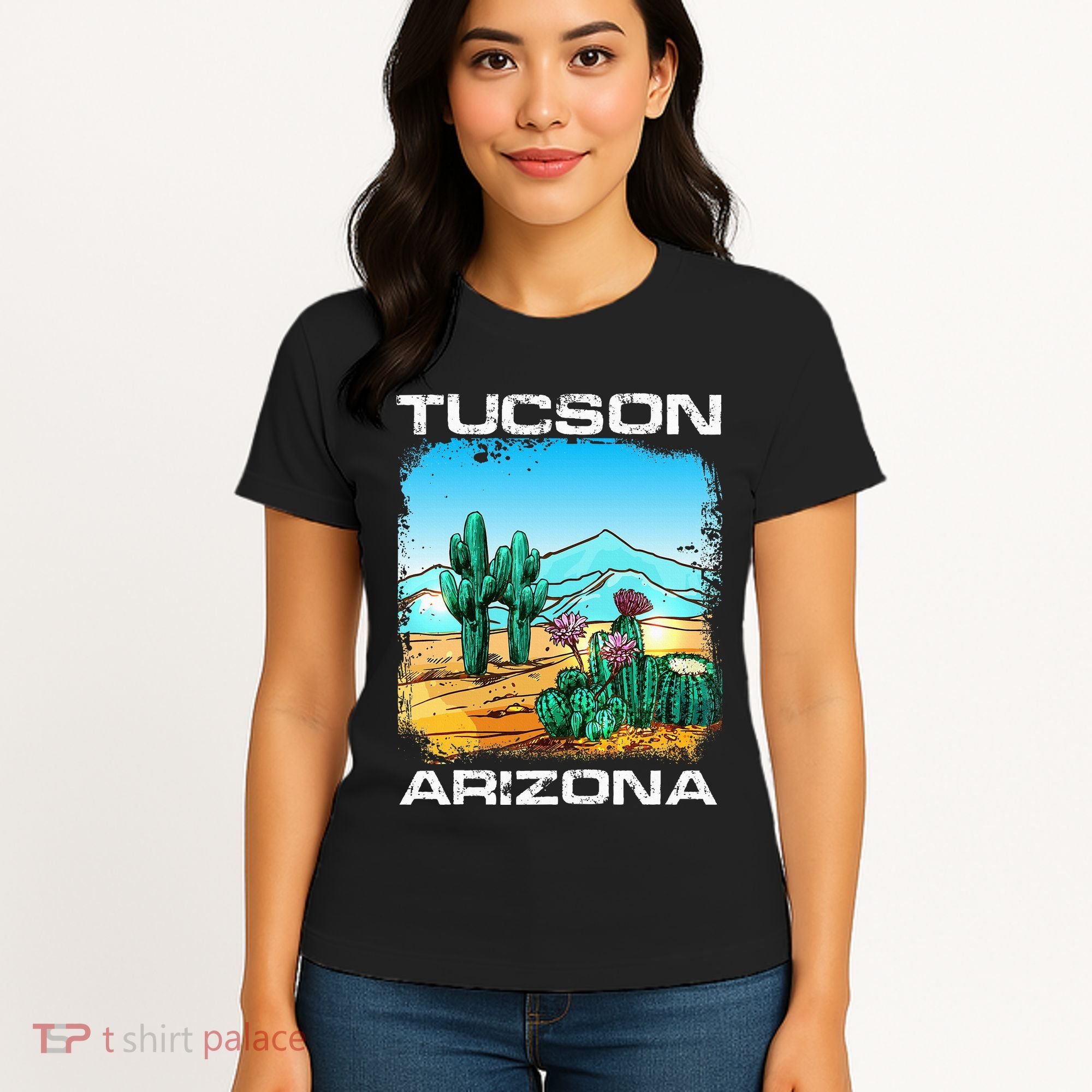 Tucson Arizona Desert Retro Cactus Women's T-Shirt