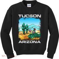 Tucson Arizona Desert Retro Cactus Kids Sweatshirt thumb 0