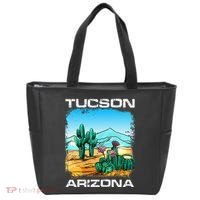 Tucson Arizona Desert Retro Cactus Tote Bag thumb 0