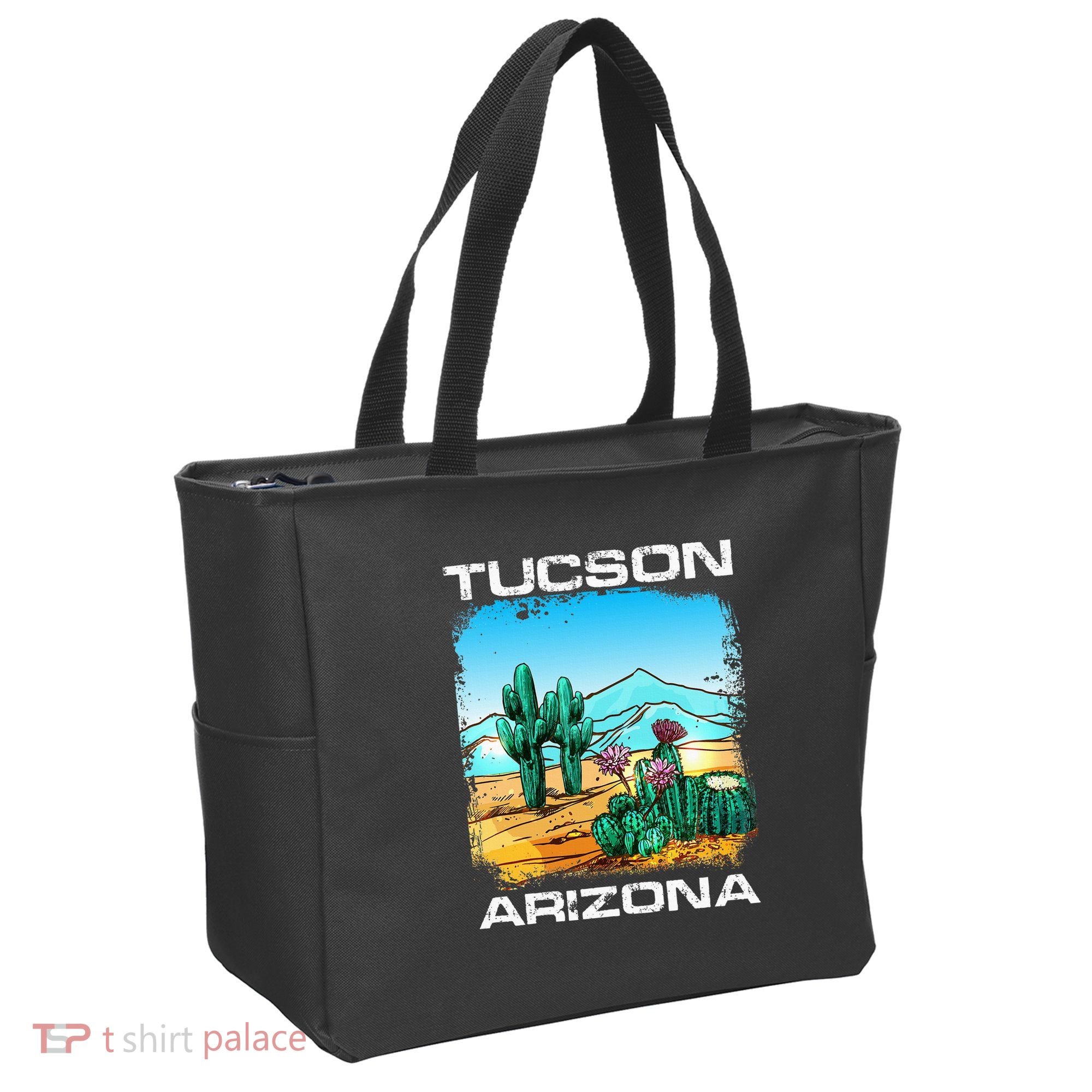 Tucson Arizona Desert Retro Cactus Tote Bag