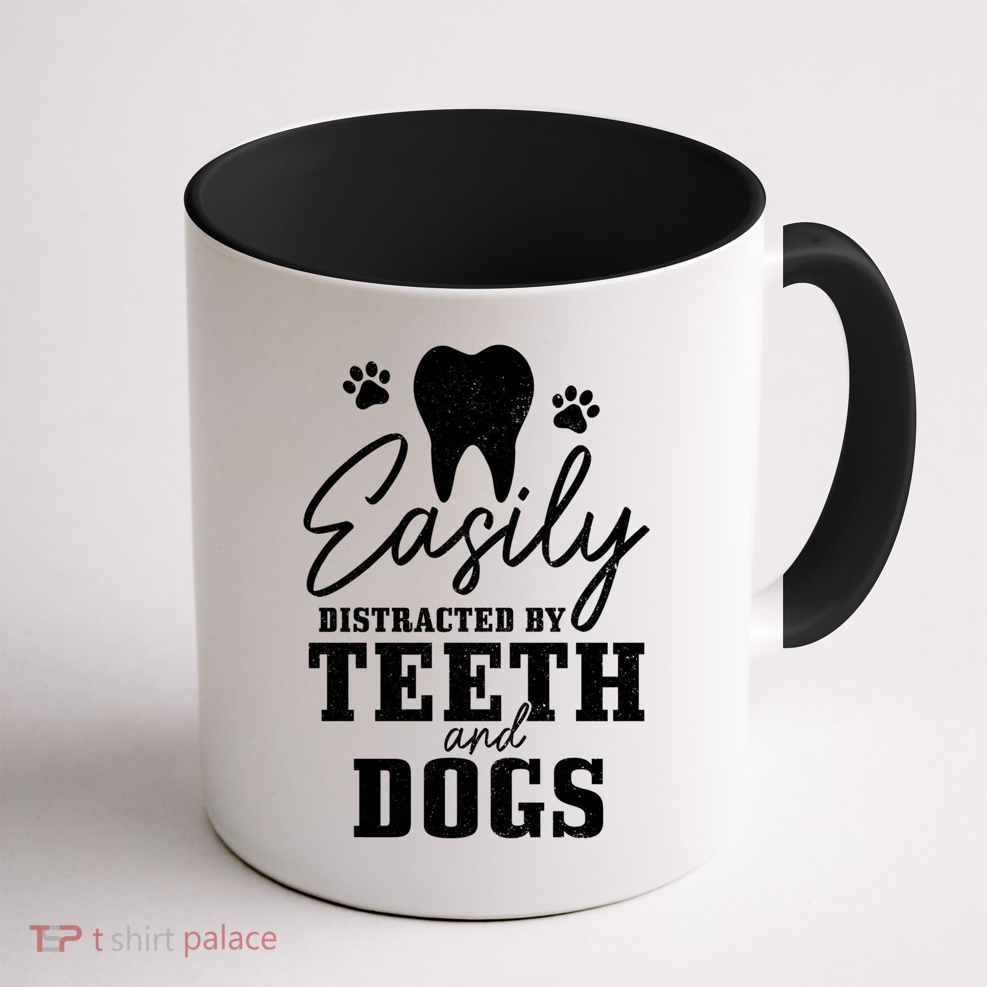 Teeth And Dogs Dentist Dental Student Assistant Hygienist Gift Coffee Mug