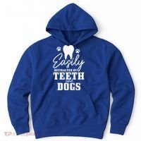 Teeth And Dogs Dentist Dental Student Assistant Hygienist Gift Hoodie thumb 0