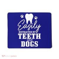 Teeth And Dogs Dentist Dental Student Assistant Hygienist Gift Mousepad thumb 0