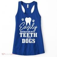 Teeth And Dogs Dentist Dental Student Assistant Hygienist Gift Women's Tank Top thumb 0