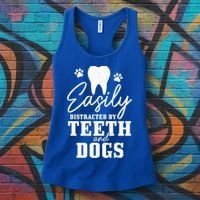 Teeth And Dogs Dentist Dental Student Assistant Hygienist Gift Women's Tank Top thumb 3