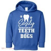 Teeth And Dogs Dentist Dental Student Assistant Hygienist Gift Toddler Hoodie thumb 0