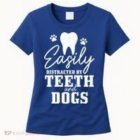 Teeth And Dogs Dentist Dental Student Assistant Hygienist Gift Women's T-Shirt thumb 0