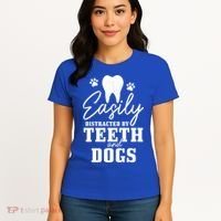 Teeth And Dogs Dentist Dental Student Assistant Hygienist Gift Women's T-Shirt thumb 4