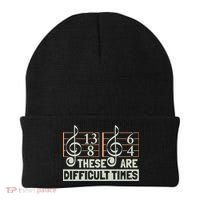 These Are Difficult Times For Music Lover Cool Gift Beanie thumb 0