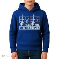 These Are Difficult Times For Music Lover Cool Gift Kids Hoodie thumb 4