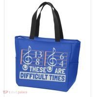 These Are Difficult Times For Music Lover Cool Gift Tote Bag thumb 3