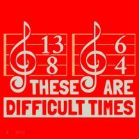 These Are Difficult Times For Music Lover Cool Gift Santa Hat thumb 1