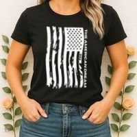 The American Dream Usa American Flag Patriotic Apparel Women's T-Shirt thumb 2
