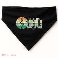 These Are Difficult Times Music Sheet Funny Band Gift Orchestra Musical Gift USA-Made Doggie Bandana thumb 0