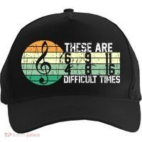 These Are Difficult Times Music Sheet Funny Band Gift Orchestra Musical Gift Five-Panel Snapback Cap thumb 0