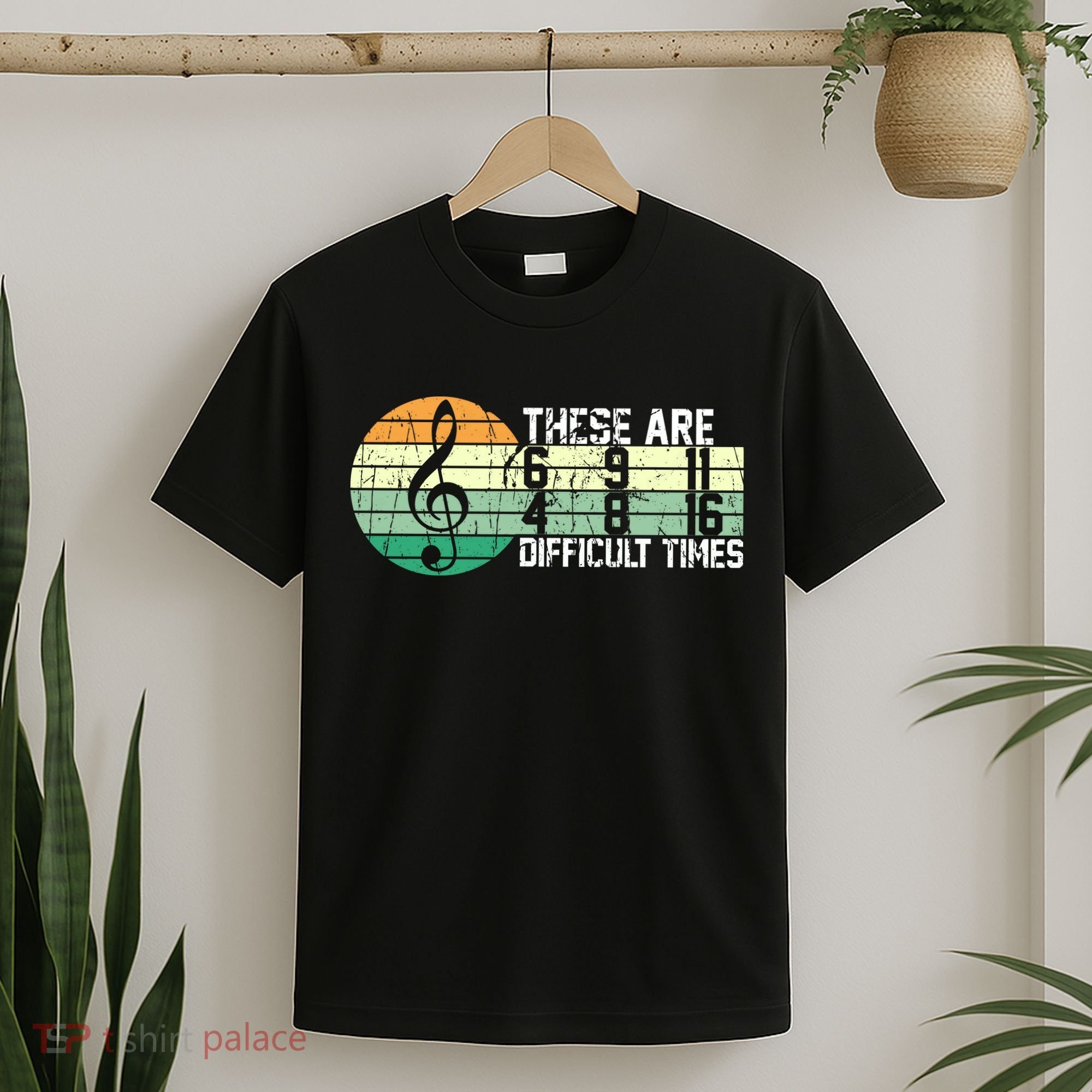 These Are Difficult Times Music Sheet Funny Band Gift Orchestra Musical Gift T-Shirt