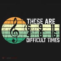 These Are Difficult Times Music Sheet Funny Band Gift Orchestra Musical Gift Coaster thumb 2