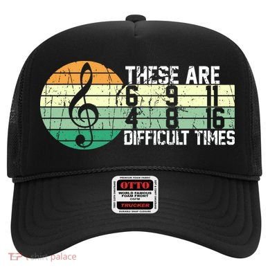 These Are Difficult Times Music Sheet Funny Band Gift Orchestra Musical Gift Hat