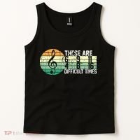 These Are Difficult Times Music Sheet Funny Band Gift Orchestra Musical Gift Tank Top thumb 2