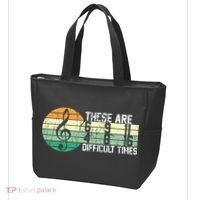 These Are Difficult Times Music Sheet Funny Band Gift Orchestra Musical Gift Tote Bag thumb 3