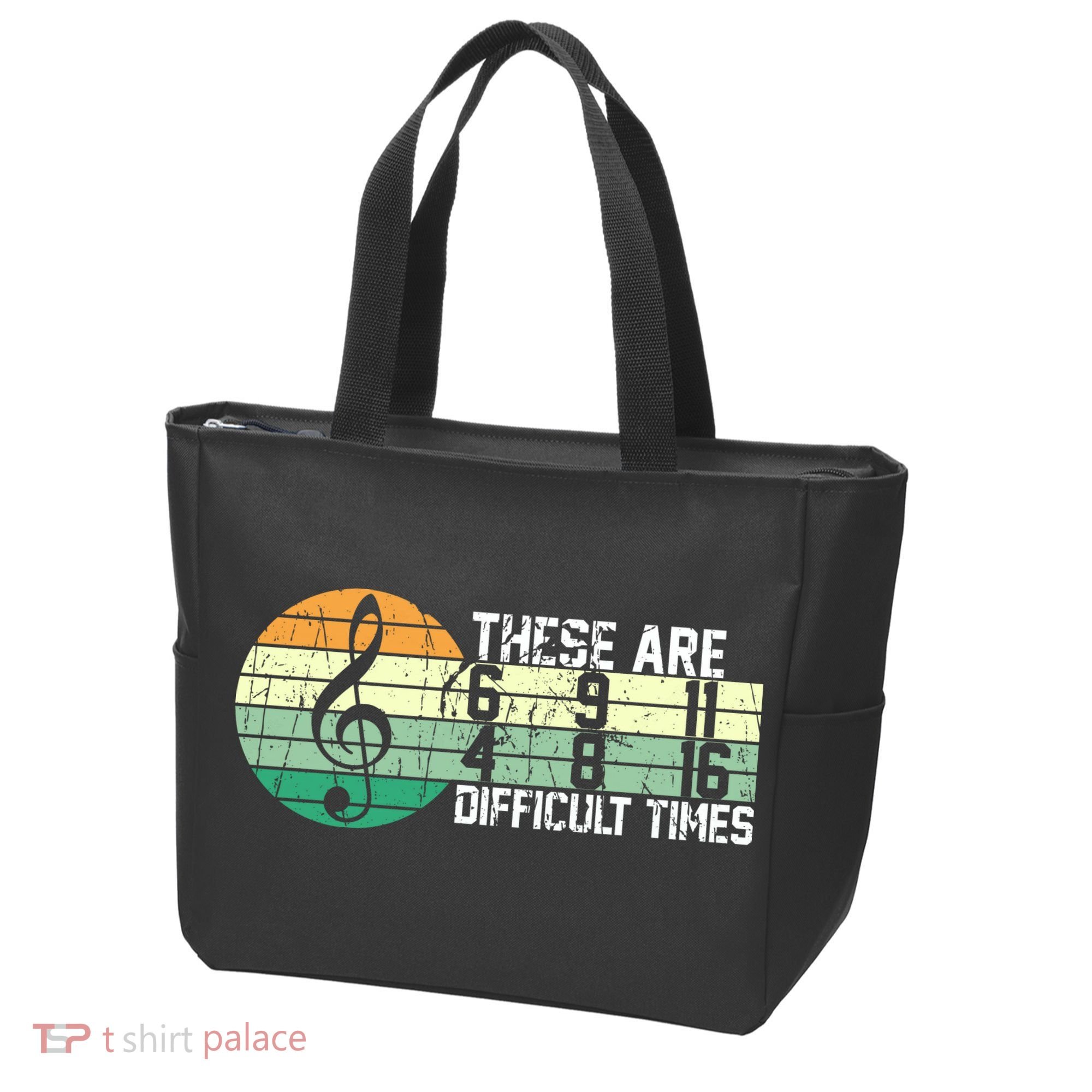 These Are Difficult Times Music Sheet Funny Band Gift Orchestra Musical Gift Tote Bag