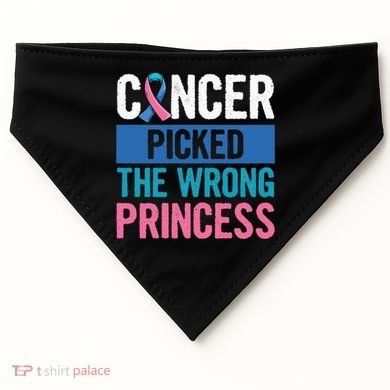 Thyroid Awareness Design For A Thyroid Cancer Warrior USA-Made Doggie Bandana