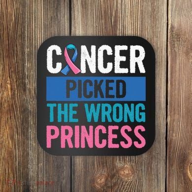 Thyroid Awareness Design For A Thyroid Cancer Warrior Coaster