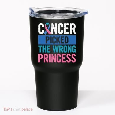 Thyroid Awareness Design For A Thyroid Cancer Warrior Tumbler
