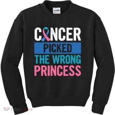 Thyroid Awareness Design For A Thyroid Cancer Warrior Kids Sweatshirt