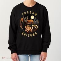 Tucson Arizona Desert At Night Painting Gift Women's Sweatshirt thumb 0