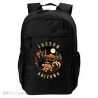 Tucson Arizona Desert At Night Painting Gift Backpack thumb 0