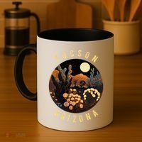 Tucson Arizona Desert At Night Painting Gift Coffee Mug thumb 4