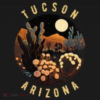 Tucson Arizona Desert At Night Painting Gift Ornament thumb 1