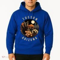 Tucson Arizona Desert At Night Painting Gift Hoodie thumb 2