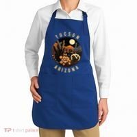 Tucson Arizona Desert At Night Painting Gift Apron thumb 2