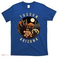 Tucson Arizona Desert At Night Painting Gift T-Shirt thumb 0