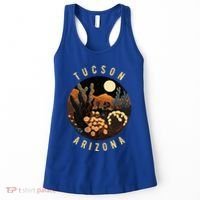Tucson Arizona Desert At Night Painting Gift Women's Tank Top thumb 0