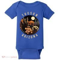 Tucson Arizona Desert At Night Painting Gift Baby Bodysuit thumb 0