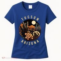 Tucson Arizona Desert At Night Painting Gift Women's T-Shirt thumb 0