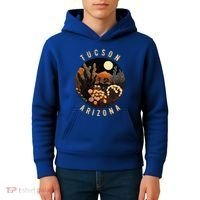 Tucson Arizona Desert At Night Painting Gift Kids Hoodie thumb 4